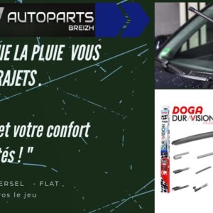 Essuie-glace plat longueur 35 cm à 70cm Silencieux