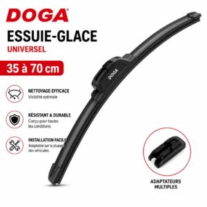 Essuie-glace plat longueur 35 cm à 70cm Silencieux